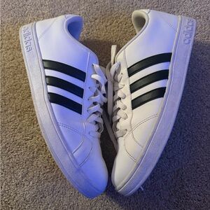 White And Black Adidas Grand Court Sneaker Size U.S. Men 10